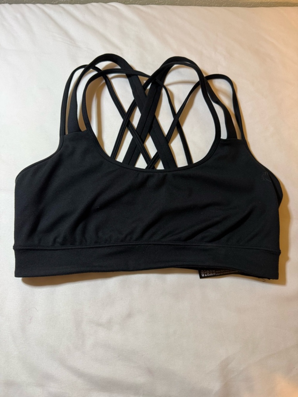 Victoria's Secret Black Strappy Crisscross Sports Bra